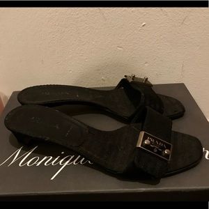 Black Prada slides